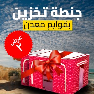 عرض قطعتين جنطة تخزين بقوايم معدن
